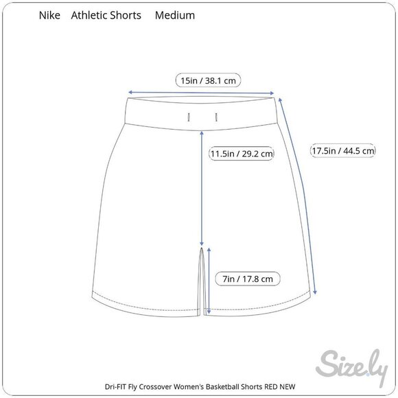 Nike Dri-FIT Fly Crossover Womens Basketball Elastic Waist Shorts Red NEW Medium - Picture 5 of 10